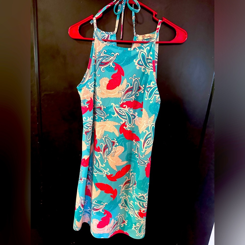 Aryeh size small dress. Beautiful pattern. Great condition. Tie back.